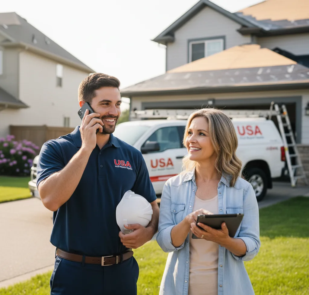 USA Roof Repair Experts customer support in Eure